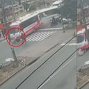 Todo quedó registrado en una cámara del sector.