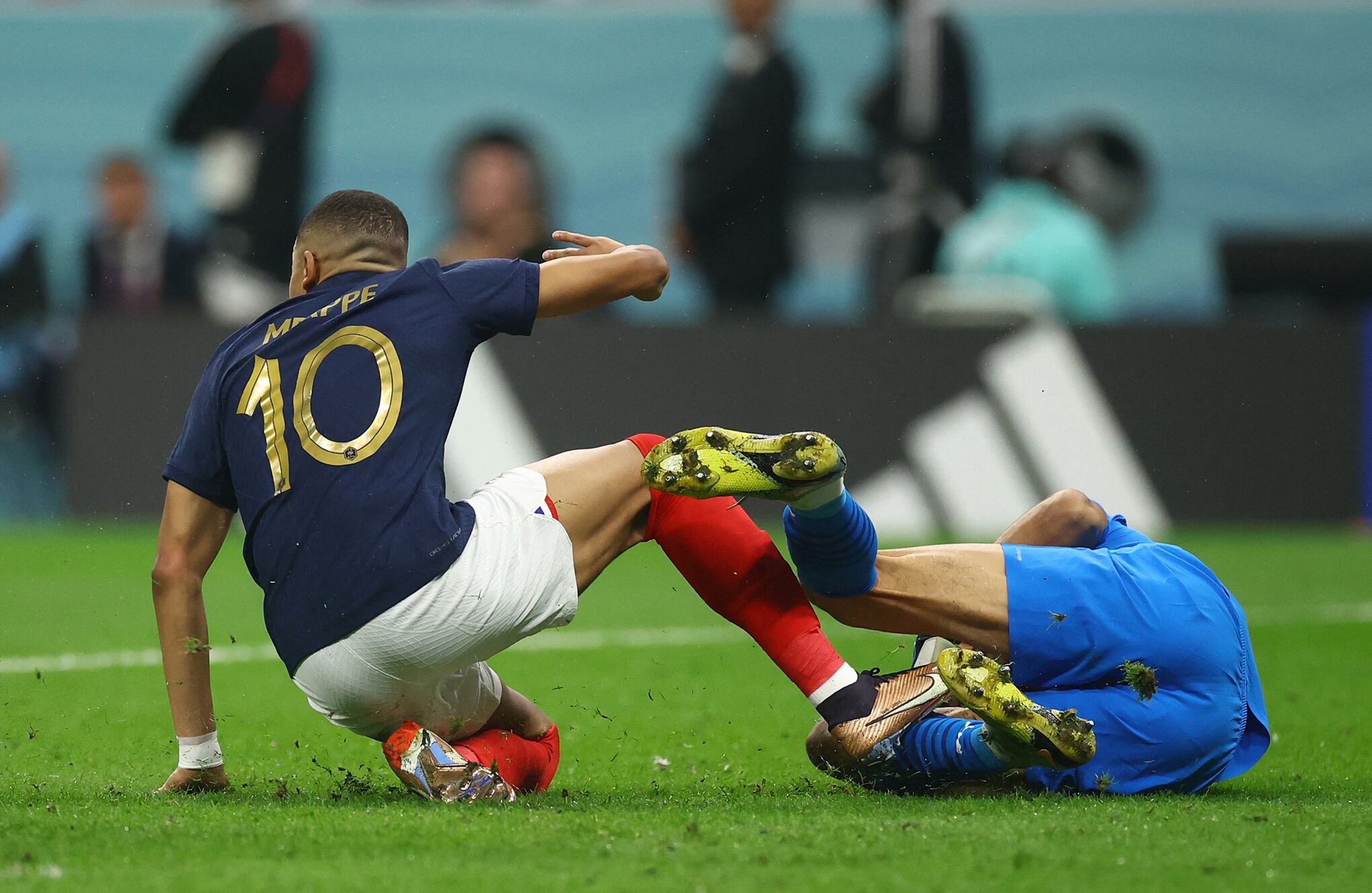 En imágenes : Las mejores jugadas de Francia vs Marruecos