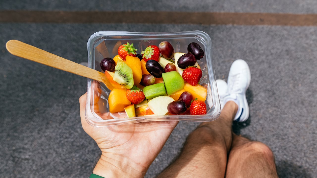 Las frutas que tienen poco contenido de azúcar.