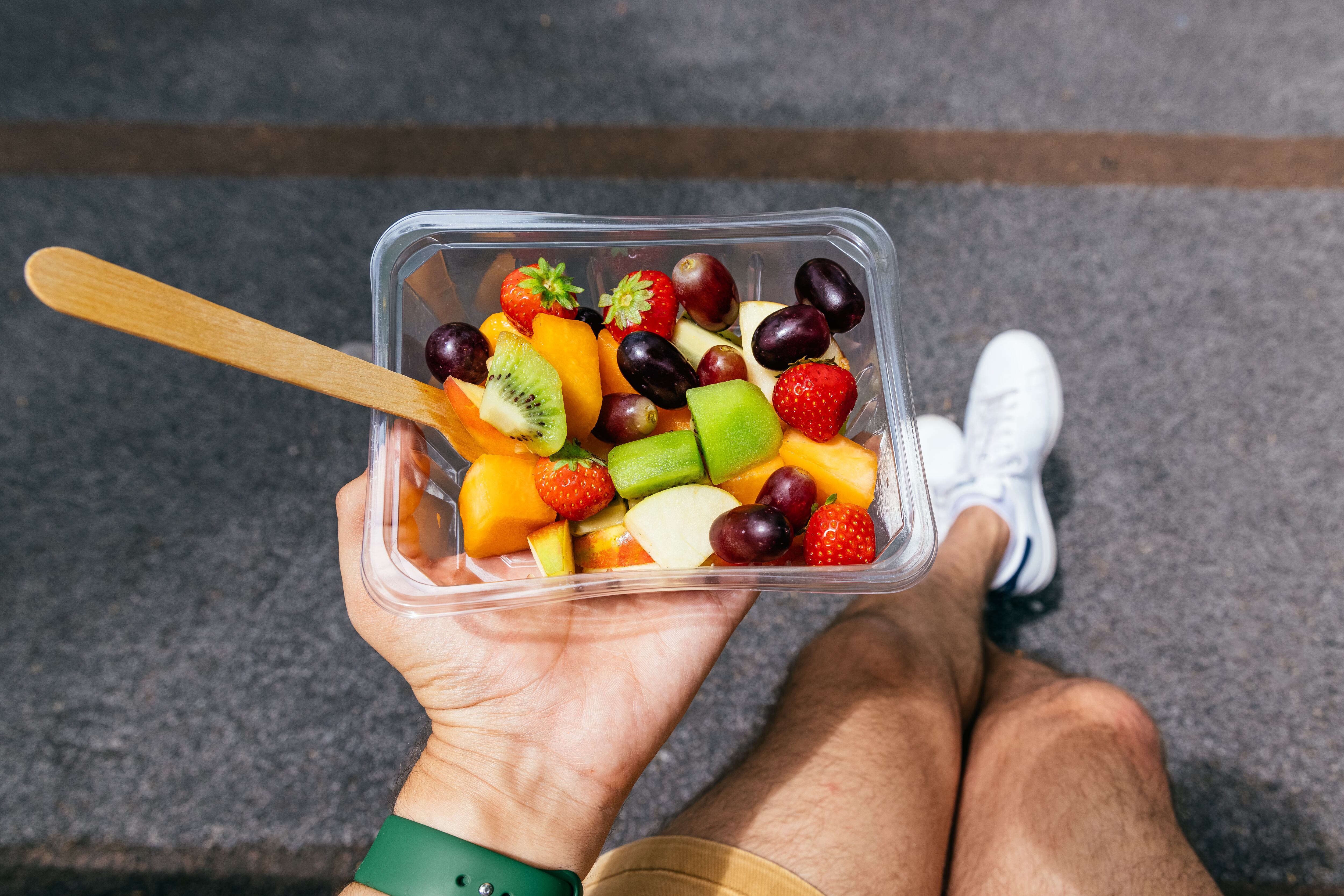 Las frutas que tienen poco contenido de azúcar.