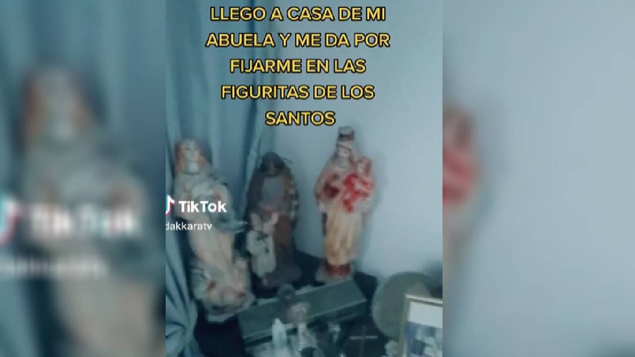 Su nieto jamás imaginó hallar el juguete que había perdido, en un altar religioso.