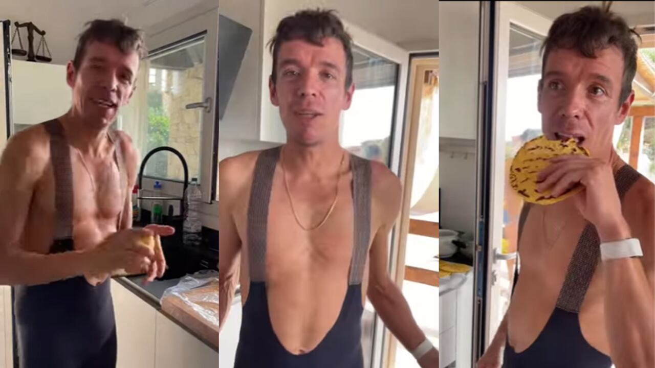 El pedalista antioqueño mostró sus dotes culinarios.