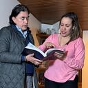 El senador Gustavo Bolívar y la exministra de Salud Carolina Corcho.