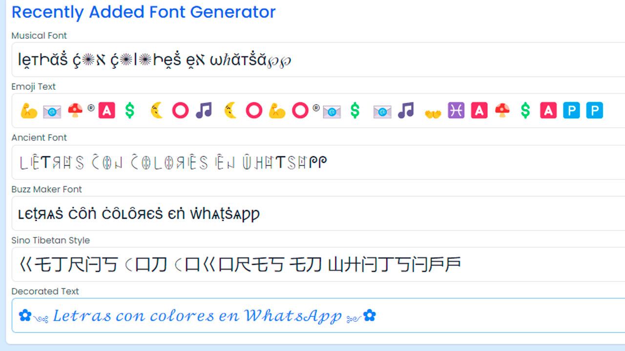 En la web hay plataformas que permiten crear nuevos estilo de texto.