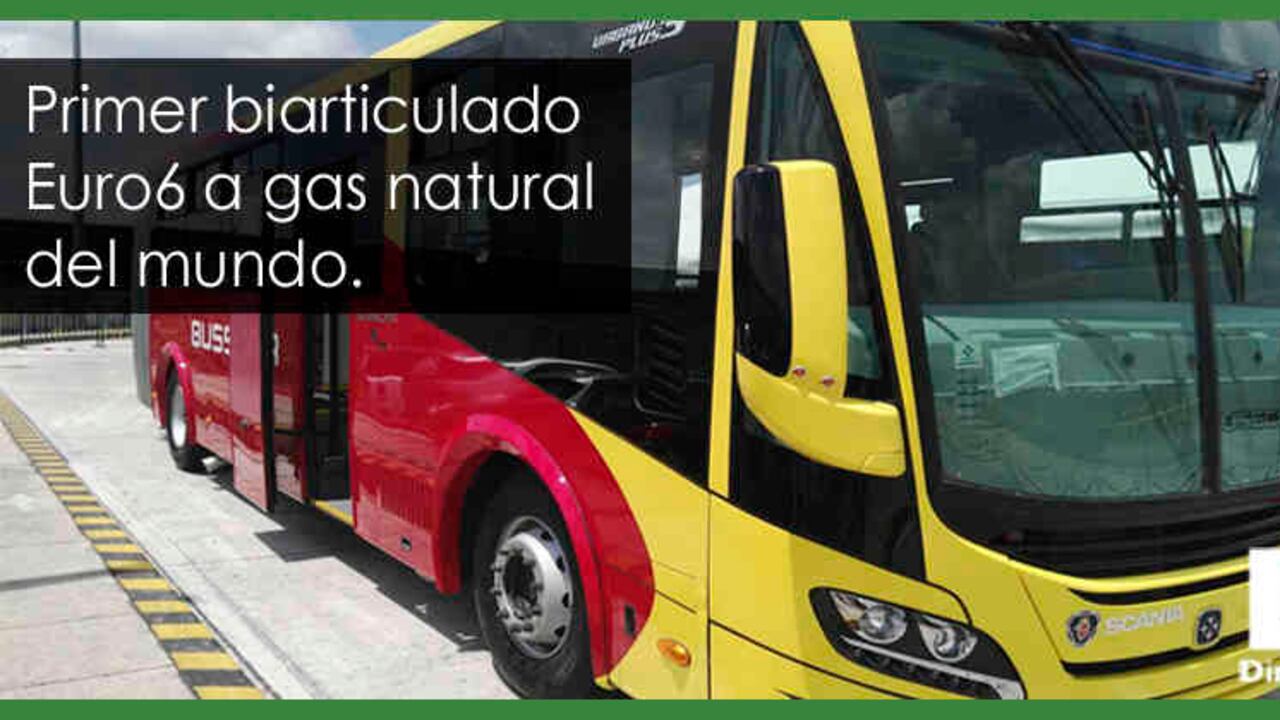 Scania y Gas Natural Fenosa presentan el primer biarticulado Euro6 a gas del mundo.