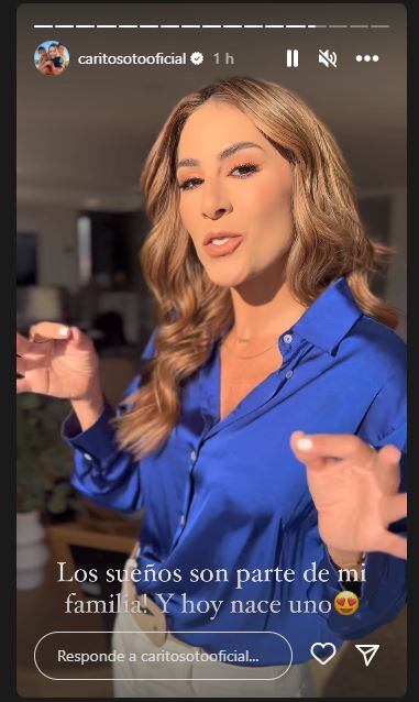 Carolina Soto indicó que lleva trabajando mucho en este proyecto