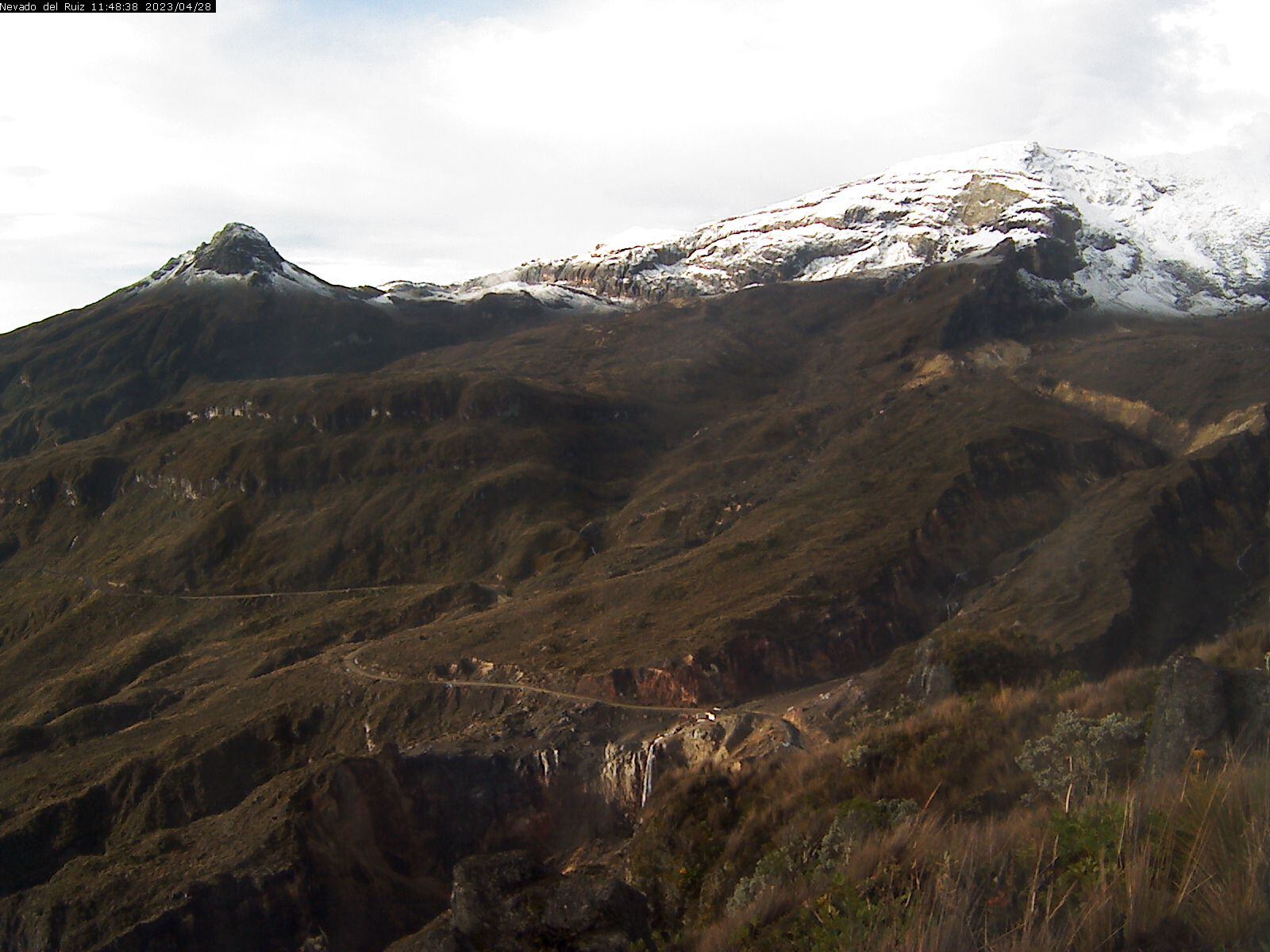 El nivel de actividad del volcán se mantiene en naranja