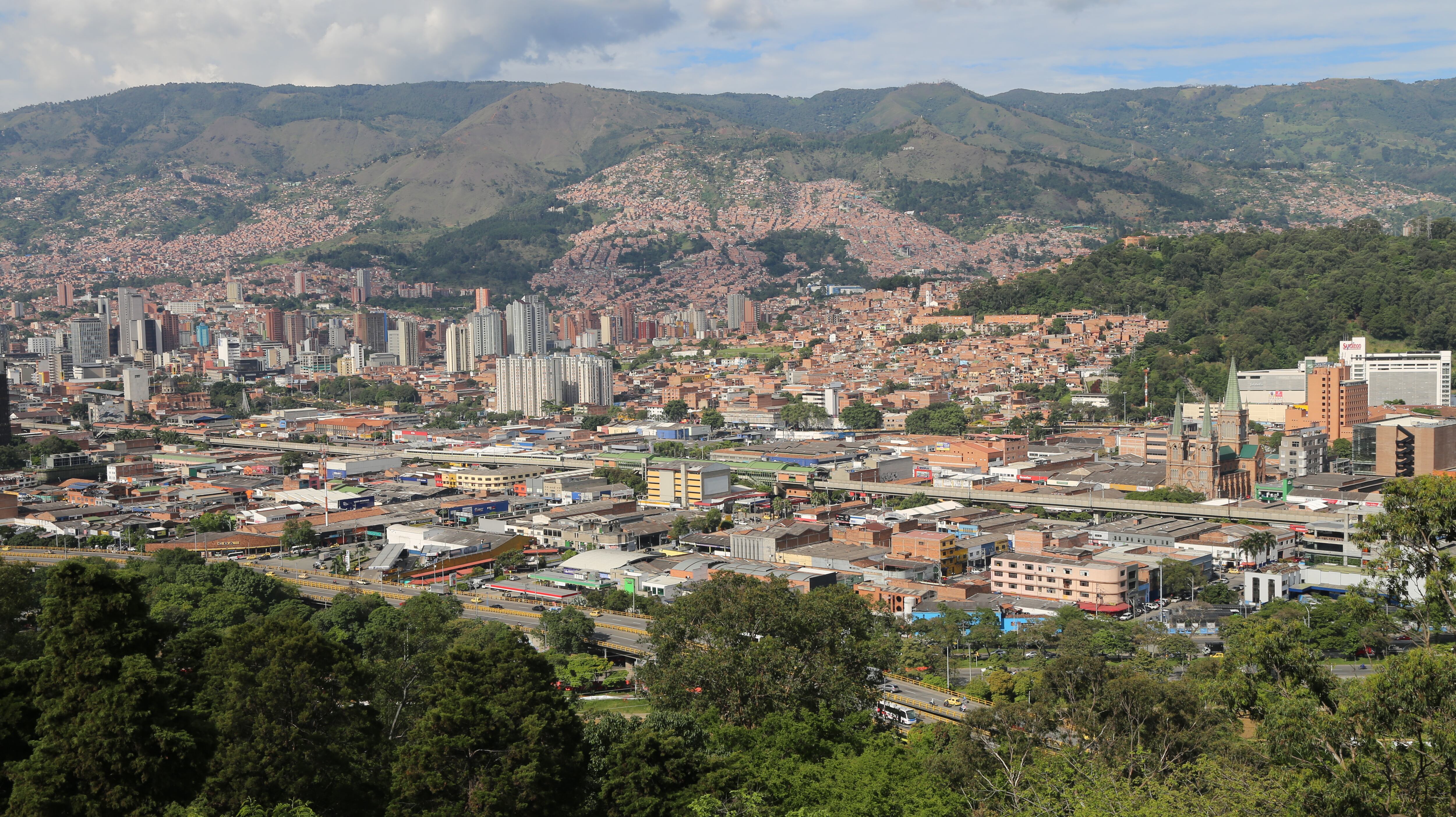 Panorámica de Medellín.