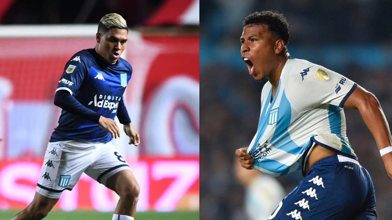 Juan Fernando Quintero y Roger Martínez, jugadores de Racing