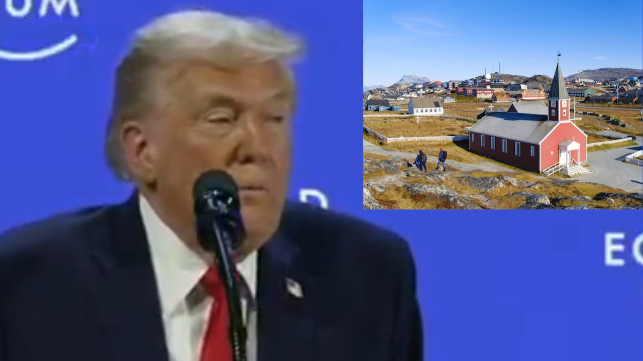 El presidente Trump habla en Davos sobre la protección de Groenlandia ante líderes internacionales
