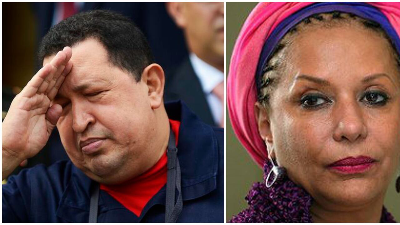 Piedad Córdoba. Hugo Chávez