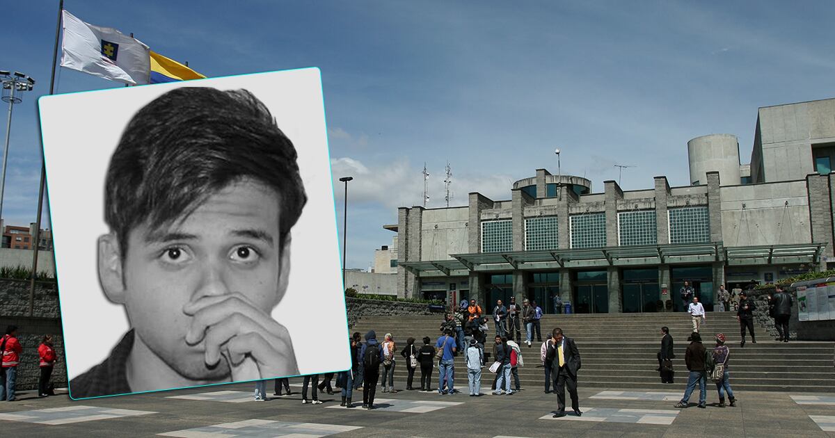 El búnker de la Fiscalía. En el recuadro, Sergio Urrego.