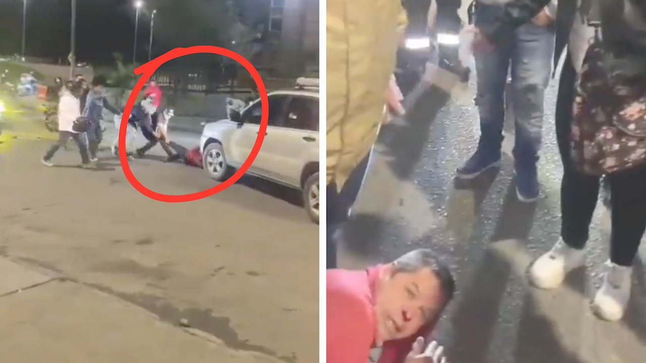 Hecho de intolerancia que involucra a conductor de carro y motociclistas en Timiza, Bogotá, el pasado 17 de octubre.