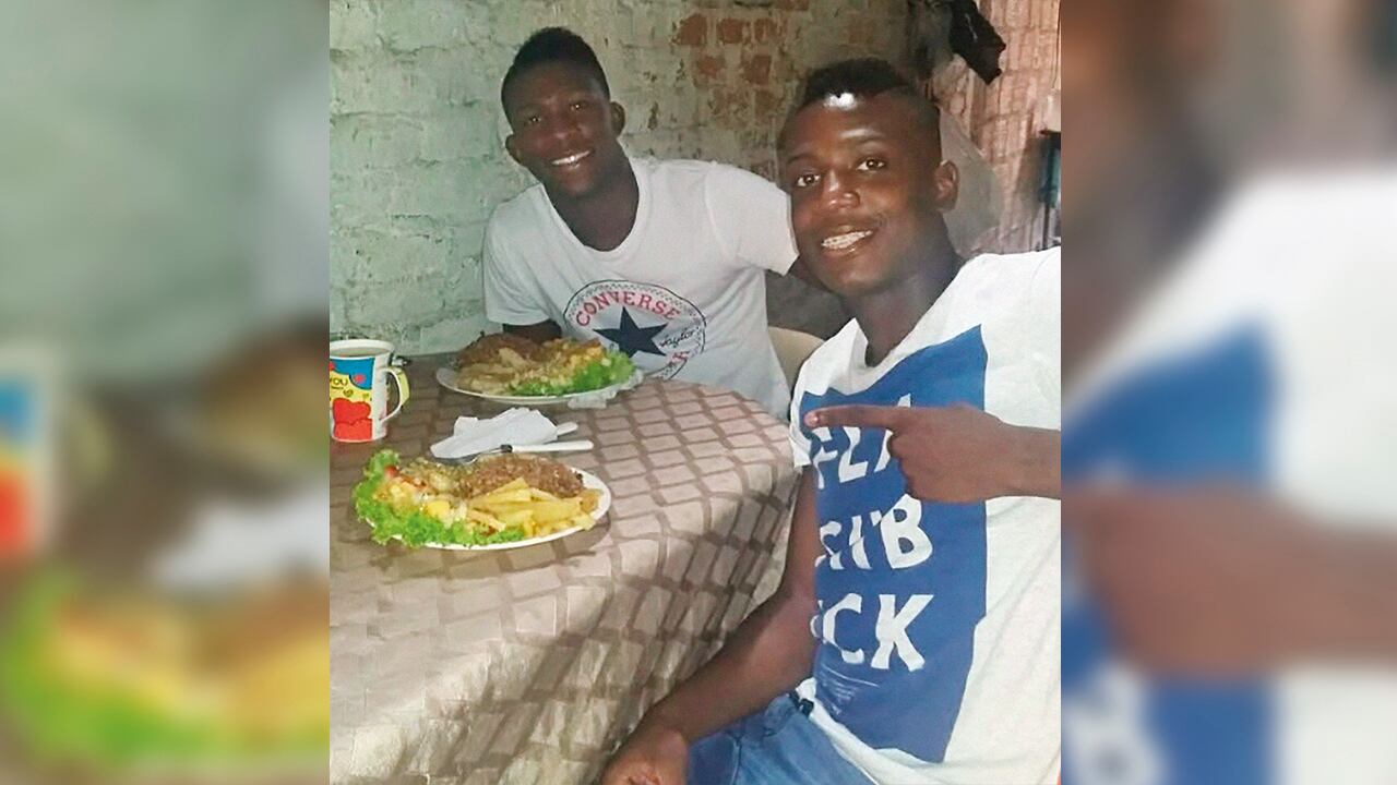 Jefferson Lerma y Camilo Rodallega en los inicios de su amistad que ha perdurado. 