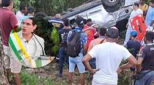 Grave accidente del alcalde de La Jagua de Ibirico en Cesar.