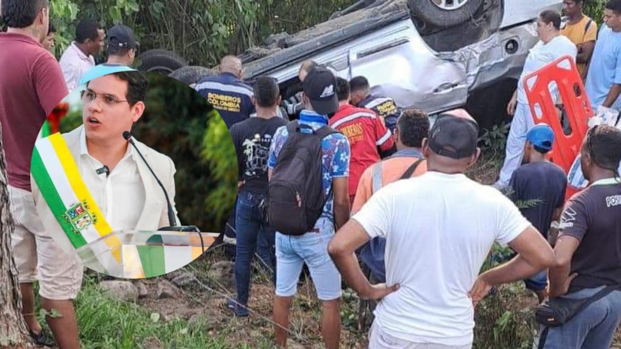 Grave accidente del alcalde de La Jagua de Ibirico en Cesar.