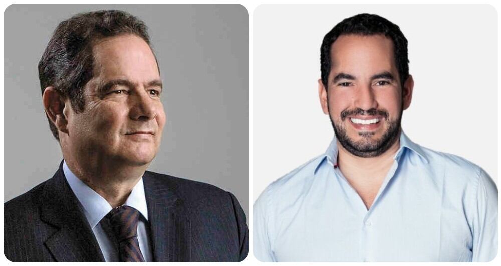 Germán Vargas Lleras y el concejal Rolando González.