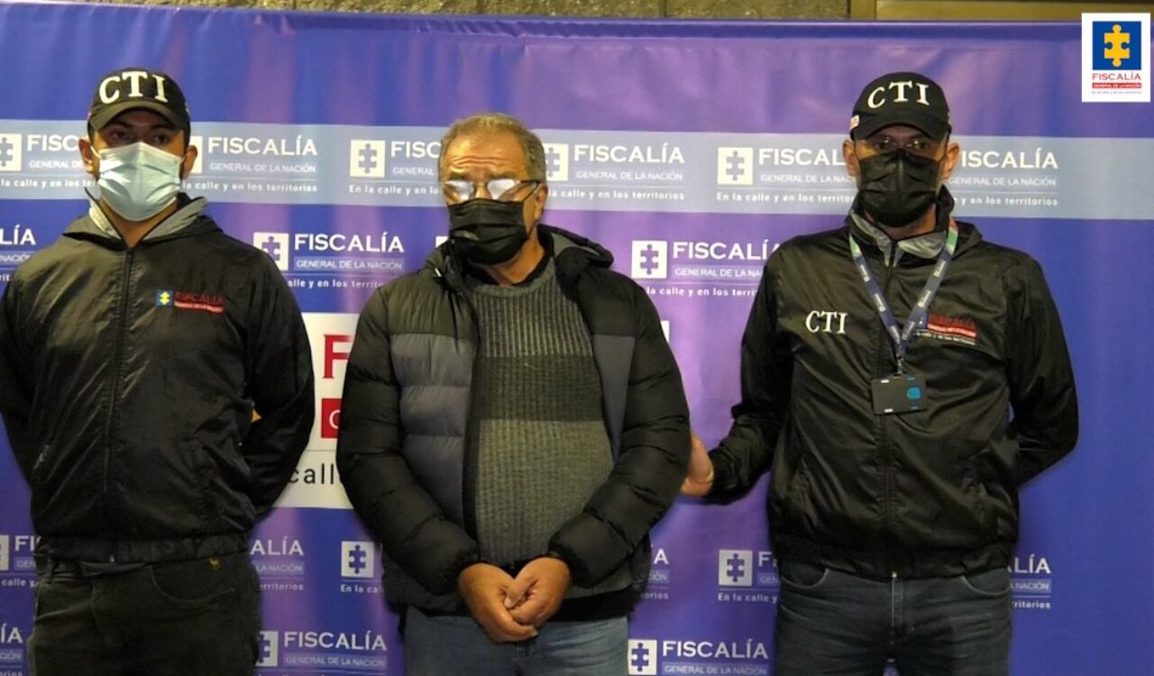 José Manuel Gnecco en el búnker de la Fiscalía en la ciudad de Bogotá.