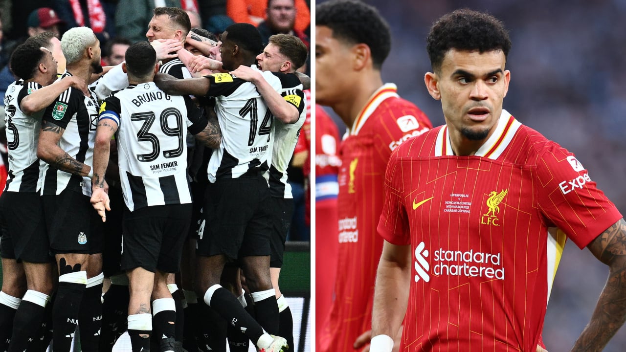 Liverpool, de Luis Díaz, perdió la final de la Carabao Cup ante Newcastle.