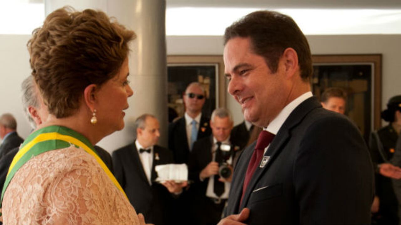 Dilma Rousseff y Germán Vargas Lleras conversaron por unos minutos.