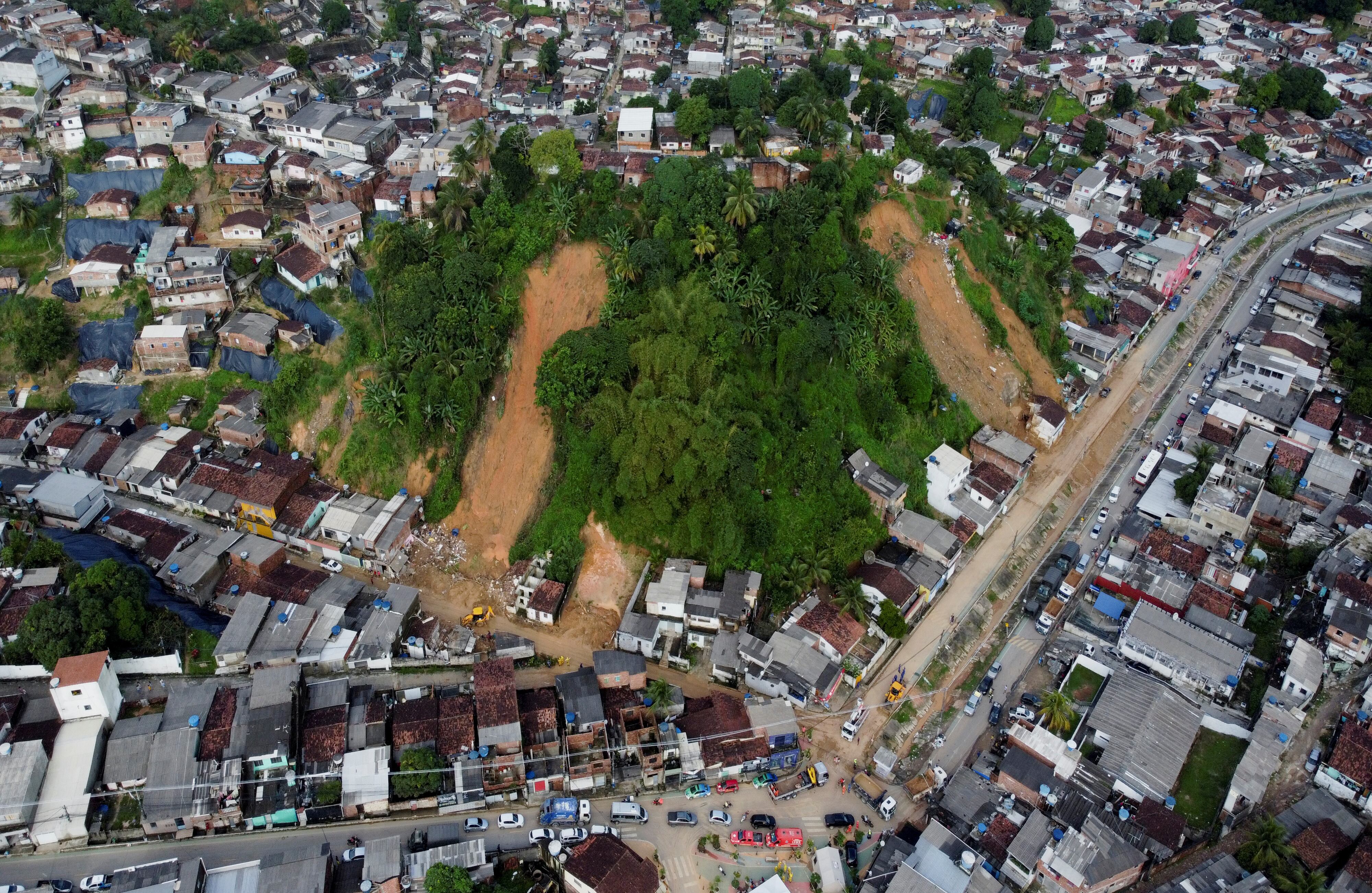 En imágenes : Deslizamientos de tierra provocados por lluvias en Recife