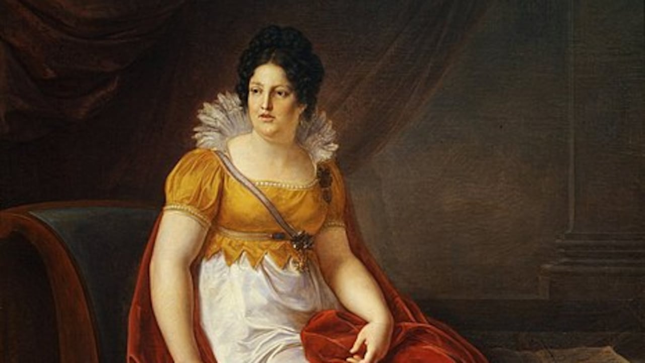 María Luisa de Borbón, Reina de Etruria (Vincenzo Camuccini, 1817). Wikimedia Commons / Galleria d'arte moderna di Firenze