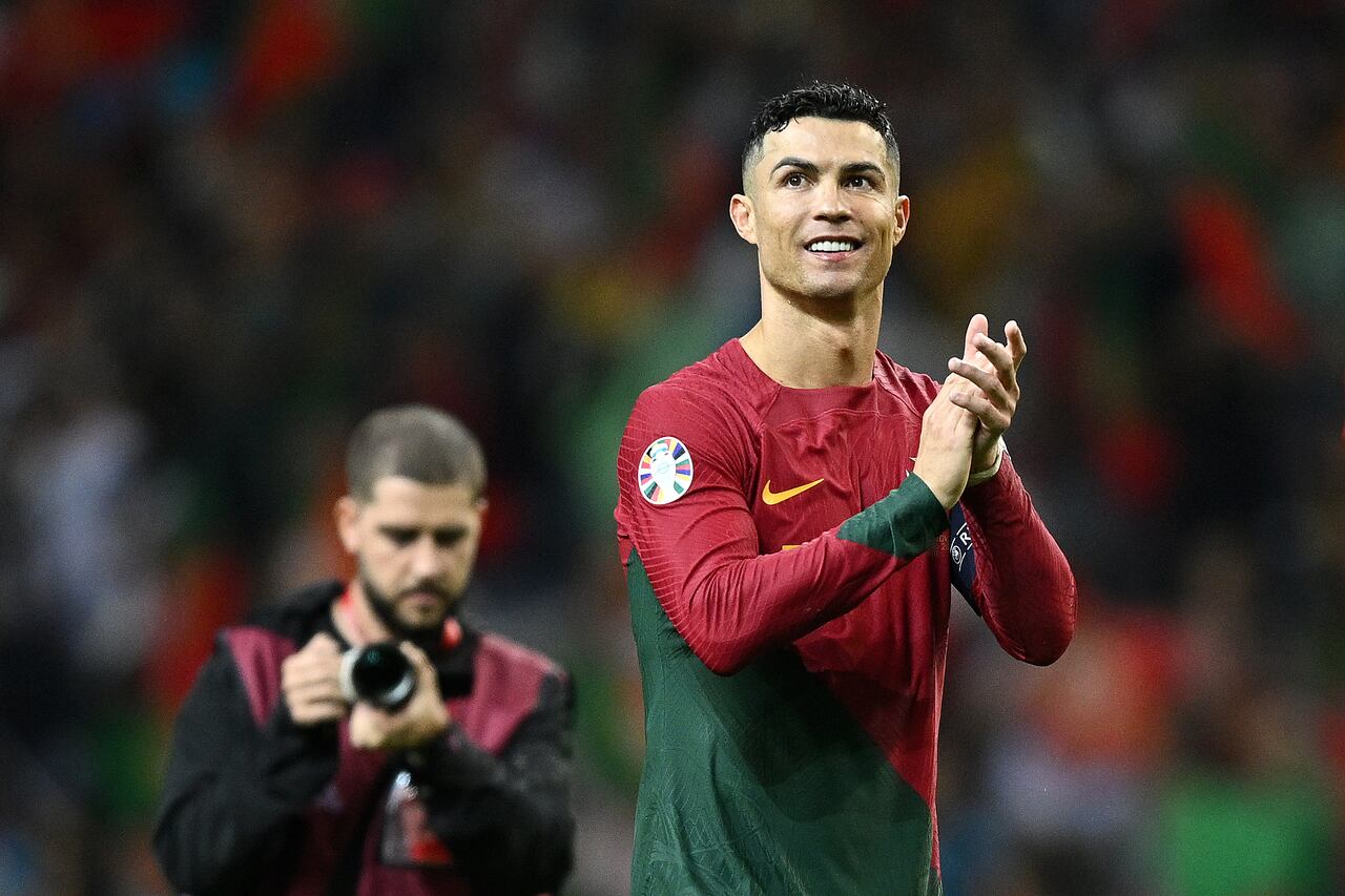 Cristiano Ronaldo brilló en el compromiso de Portugal vs. Eslovaquia