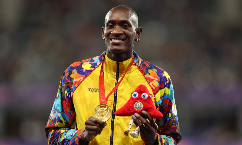 Jhon Sebastián Obando Asprilla, oro en la prueba de 400 metros planos, T20.