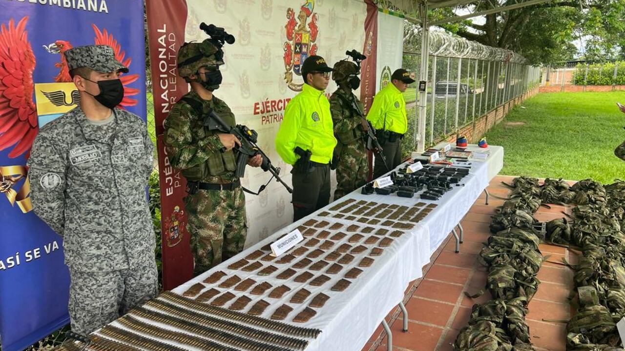 Dos combatientes muertos y abundante material de guerra incautado a las disidencias de las Farc en Tame, Arauca.