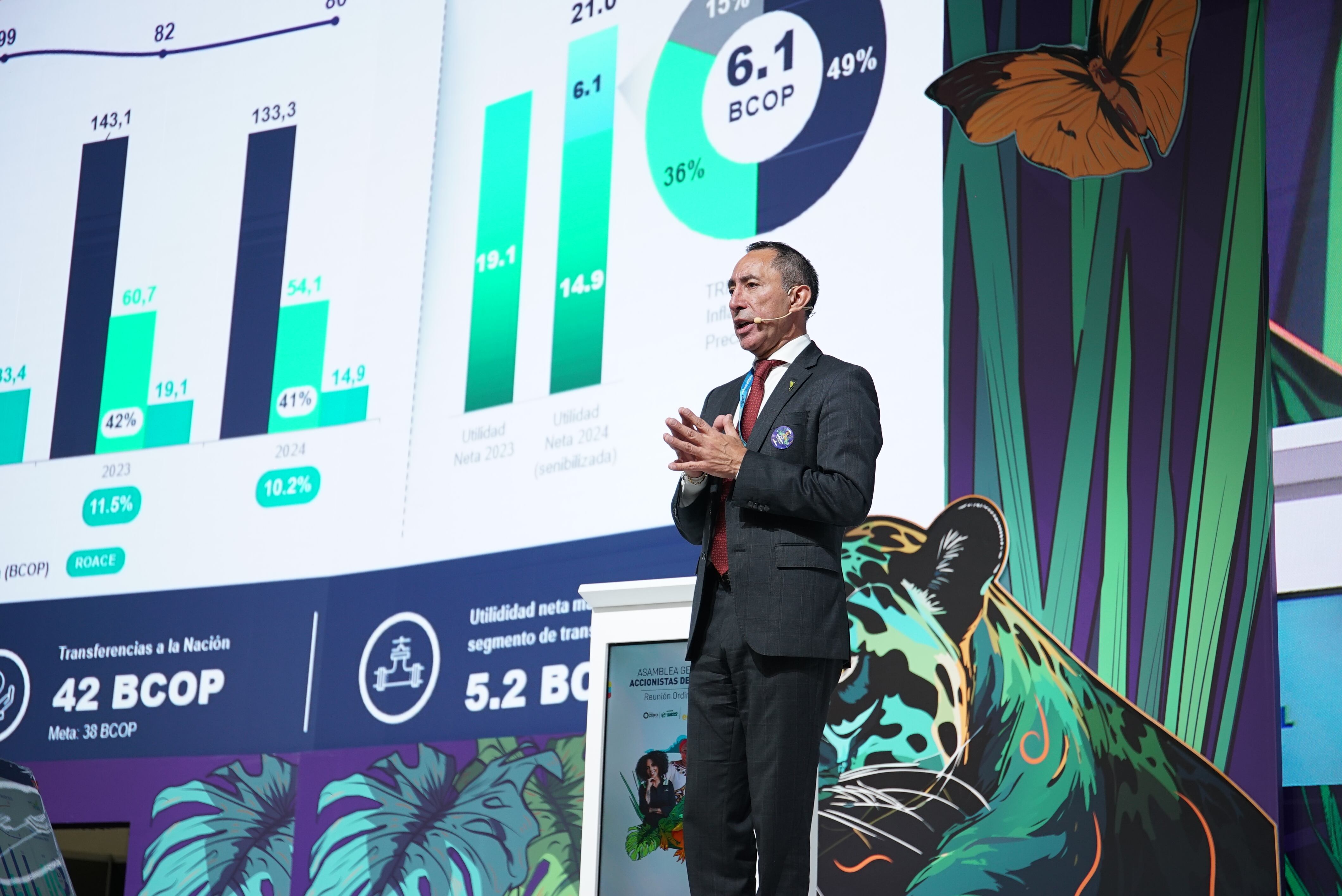 Ricardo Roa, presidente de Ecopetrol presentó informe a la Asamblea de Accionistas. Foto: Prensa Ecopetrol.