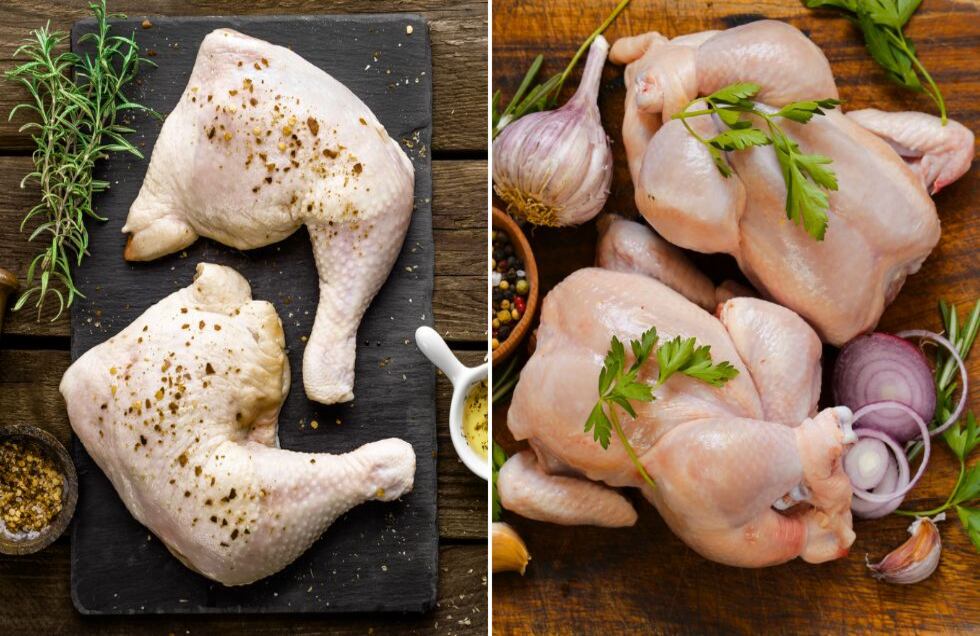 Pollo blanco vs pollo amarillo