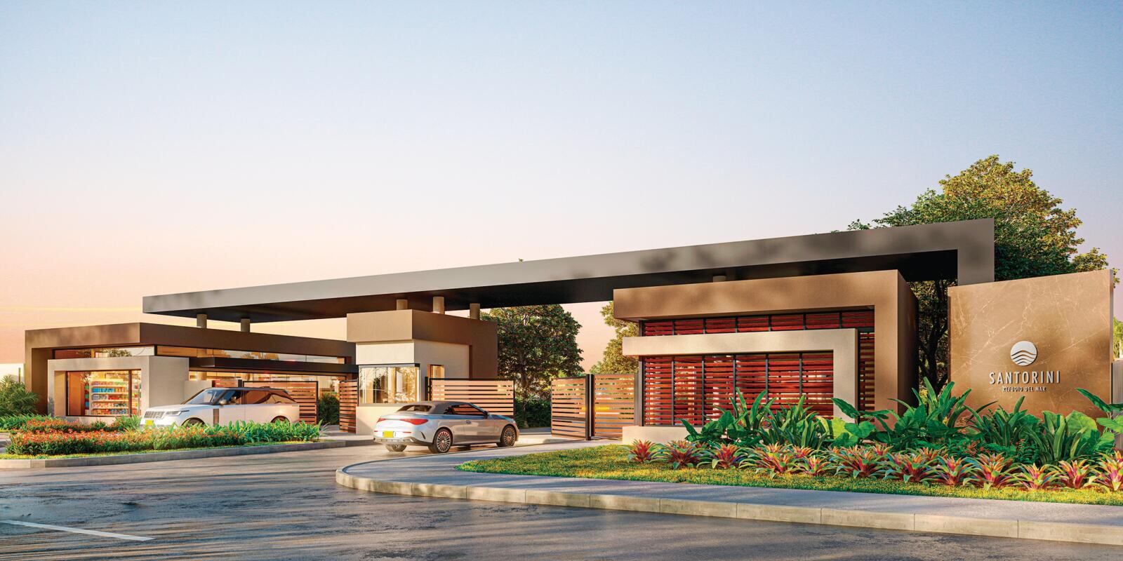 Santorini es el primer proyecto de Refugio del Mar, un complejo urbanístico ubicado en el kilómetro 10 de la vía al Mar.