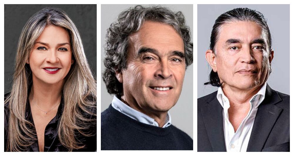 Vicky Dávila, Sergio Fajardo y Gustavo Bolívar