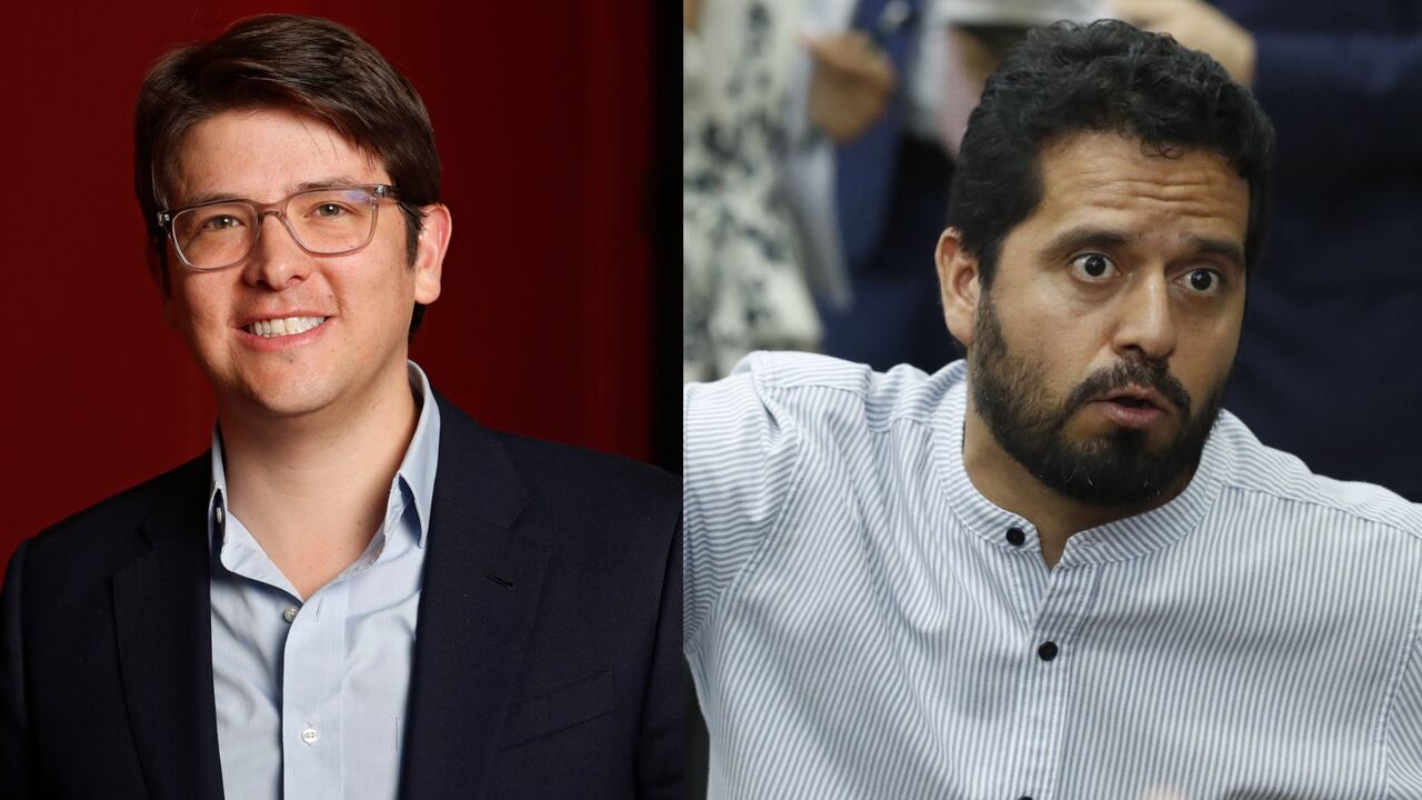 Los congresistas Miguel Uribe y Alfredo Mondragón.