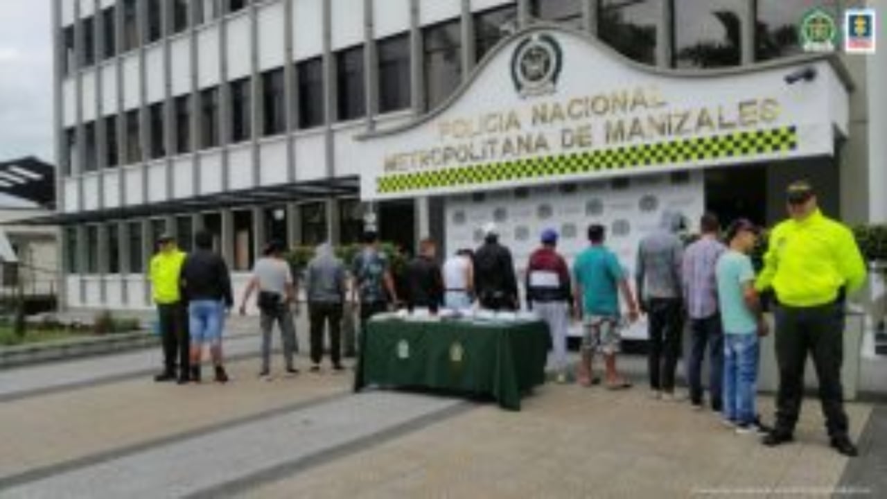 Duro golpe a red que tenía inundada a Manizales de droga: judicializan a 13 integrantes de la organización Hela