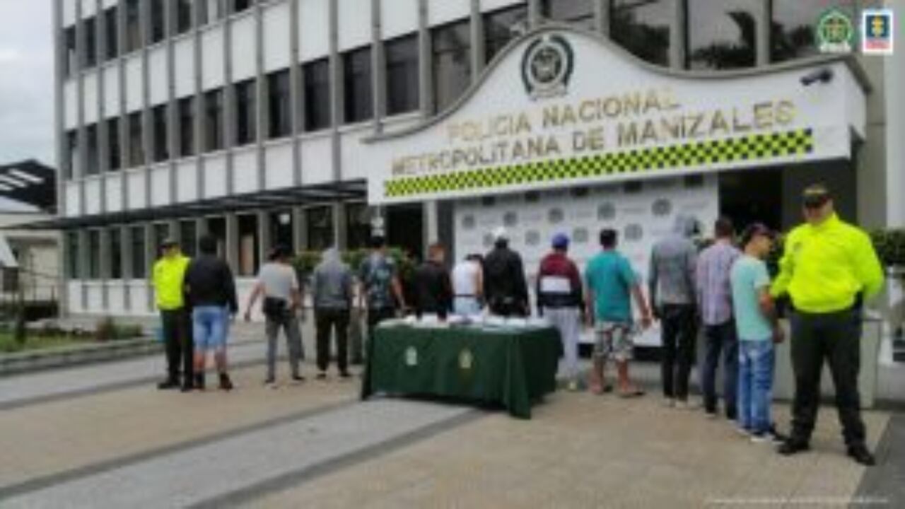 Duro golpe a red que tenía inundada a Manizales de droga: judicializan a 13 integrantes de la organización Hela