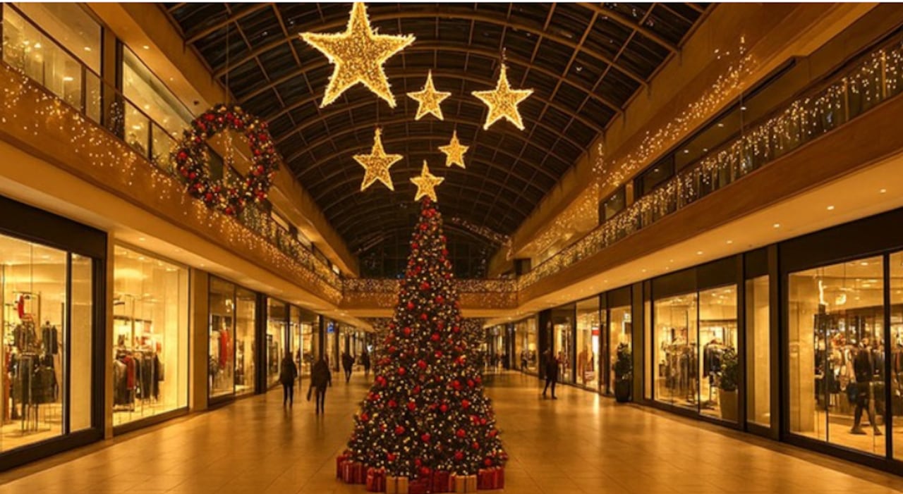 Navidad en los centros comerciales de Bogotá 2025