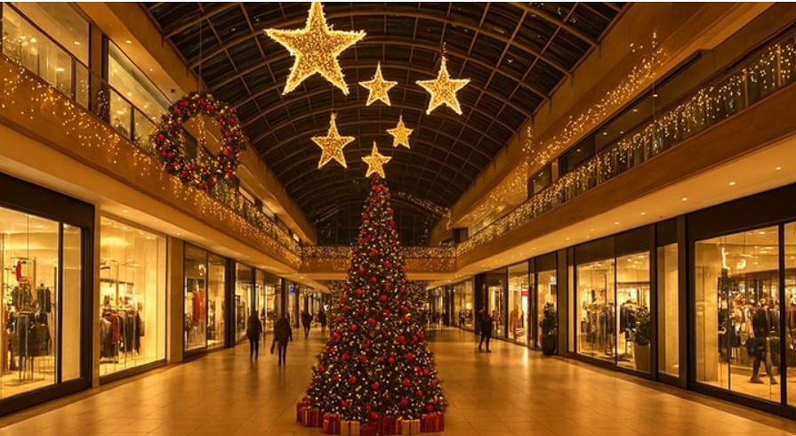 Navidad en los centros comerciales de Bogotá 2025