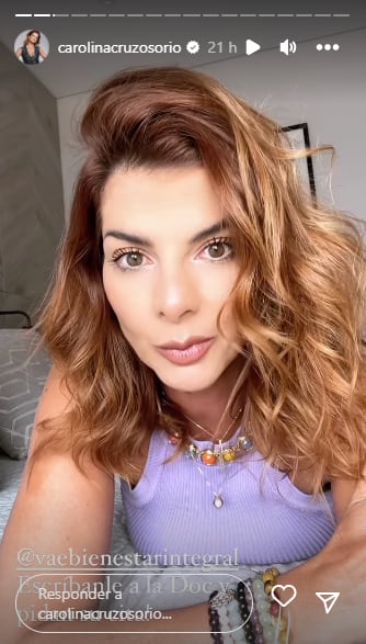Carolina Cruz invitó a no descuidar la alimentación ni el ejercicio.