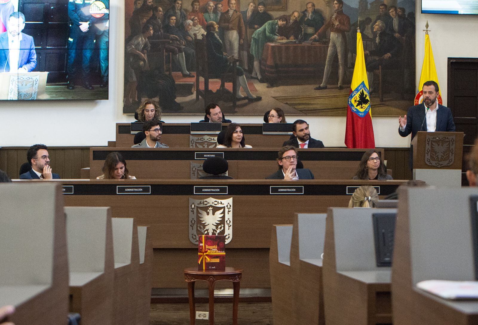 El alcalde Carlos Fernando Galán presentó ante el Concejo el Concejo el Plan de Desarrollo Distrital