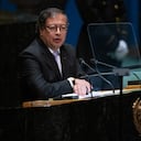 NEW YORK, NEW YORK - SEPTEMBER 19: President of Colombia Gustavo Petro Urrego addresses the 78th session of the United Nations General Assembly (UNGA) at U.N. headquarters on September 19, 2023 in New York City. World heads of state and representatives of government will attend amidst multiple global crises such as Russia's illegal war against Ukraine, and the climate emergency. (Photo by Adam Gray/Getty Images)
