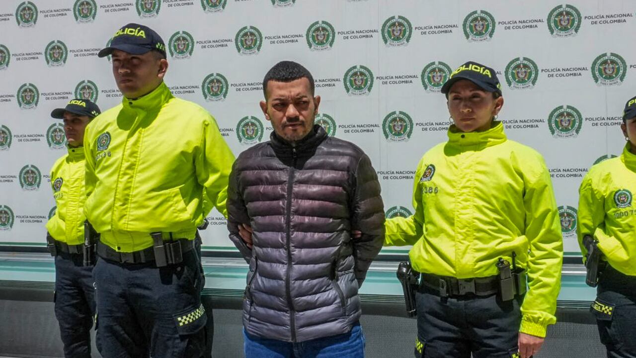 Fotografía publicada el 5 de julio de 2025 por la policía colombiana que muestra a José Arteaga Hernández (alias 'El Costeño'), presunto responsable del ataque al candidato presidencial colombiano Miguel Uribe Turbay