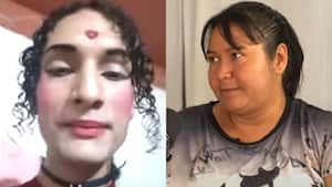 De izquierda a derecha: Sara Millerey y su tía Luz Dary Borja.