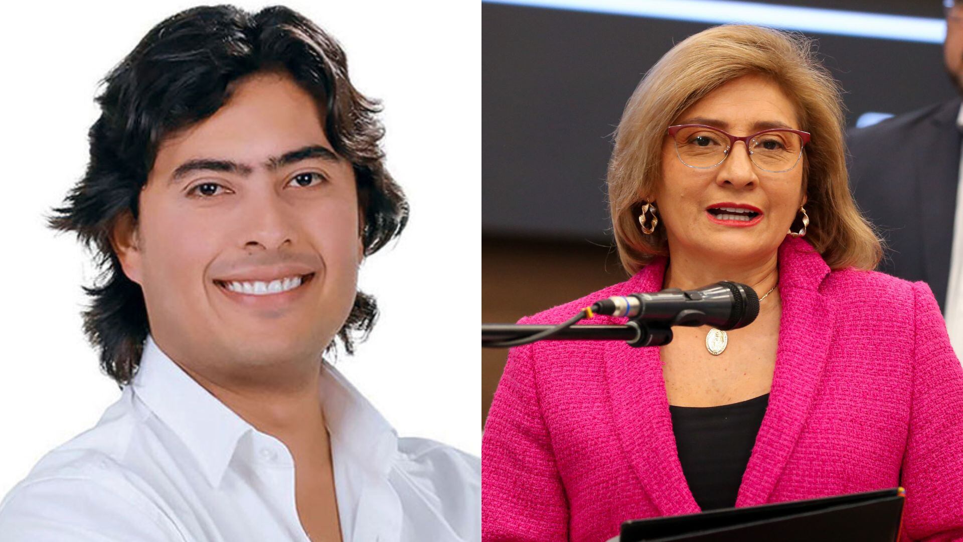 Exdiputado del Atlántico, Nicolás Petro, y exfiscal general encargada, Martha Mancera.