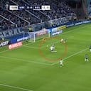 Momento del gol de Bolívar ante Gremio