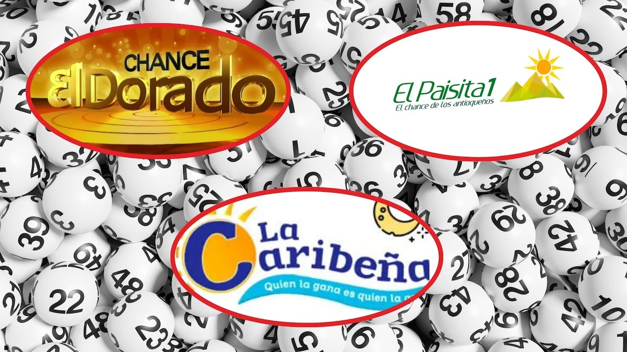 Resultados de las loterías El Dorado, El Paisita y La Caribeña para este sábado 25 de julio