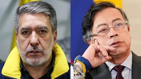 David Tamayo y el expresidente Gustavo Petro.