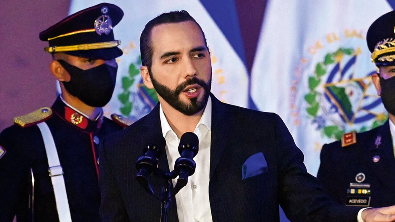 Nayib Bukele, presidente de El Salvador. Foto: AFP