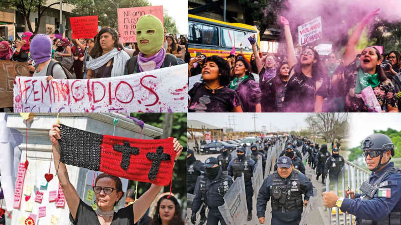 Después de que cuatro policías violaron en manada a una joven, las mujeres se tomaron Ciudad de México.