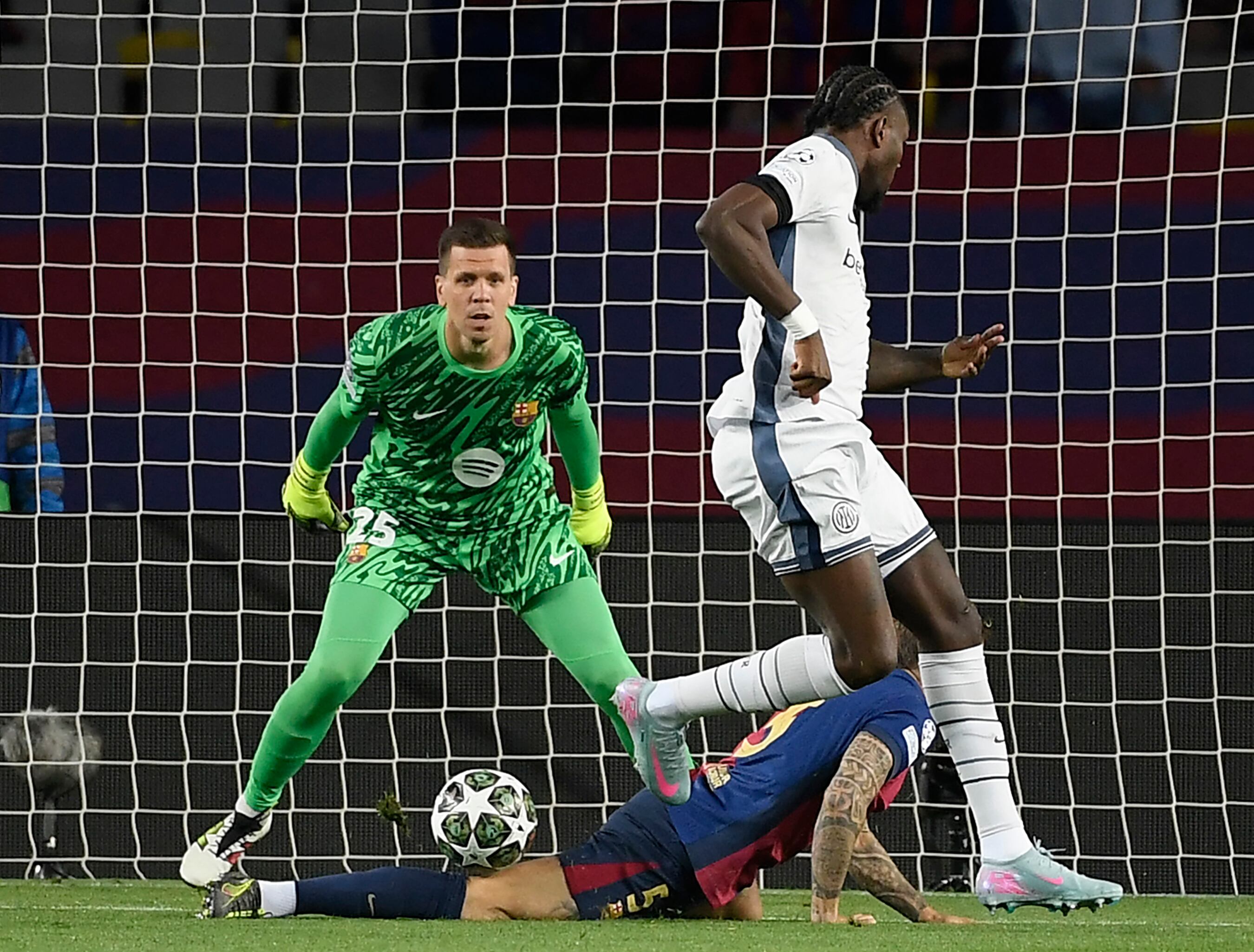 Momento del gol por parte del Inter de Milán.